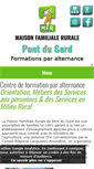 Mobile Screenshot of mfr-pontdugard.com