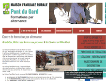 Tablet Screenshot of mfr-pontdugard.com